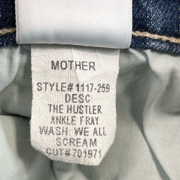 MOTHER The hustler ankle Fray Jeans in wash we all scream 29 - Picture 9 of 10
